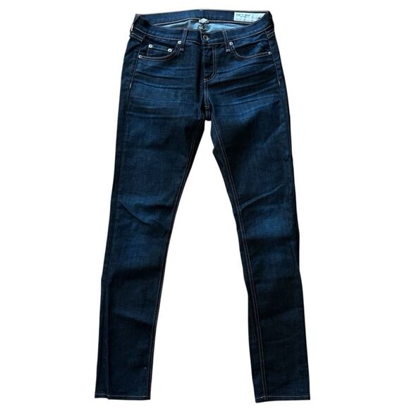 Rag & Bone Dre Mid-Rise Boyfriend Slim Leg Beverly Dark Wash Denim Jeans Size 26 - Picture 3 of 7